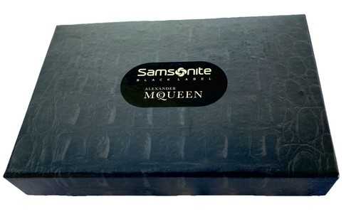 Exclusive ALEXANDER McQUEEN PASSPORT COVER Samsonite BLACK LABEL Leather Brown - Picture 7 of 7