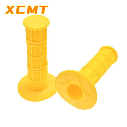 Black Waffle Pattern Motorcycle Motocrosss Dirt Bike Handle Bar Grips Handgrips - Picture 21 of 24