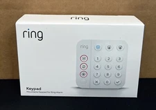 Ring Alarm Keypad (2nd Gen) with Adapter - White - New - Fast free shipping