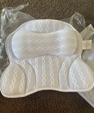 ZEN TYME Luxury Spa Bath Pillow Non-Slip Cushion Comfort for Neck and Back Large