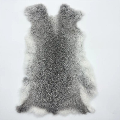 Natural Rabbit Skin DIY Handmade Materials Dyed Fur Cushion Gloves Coat Decor - Bild 18 von 37