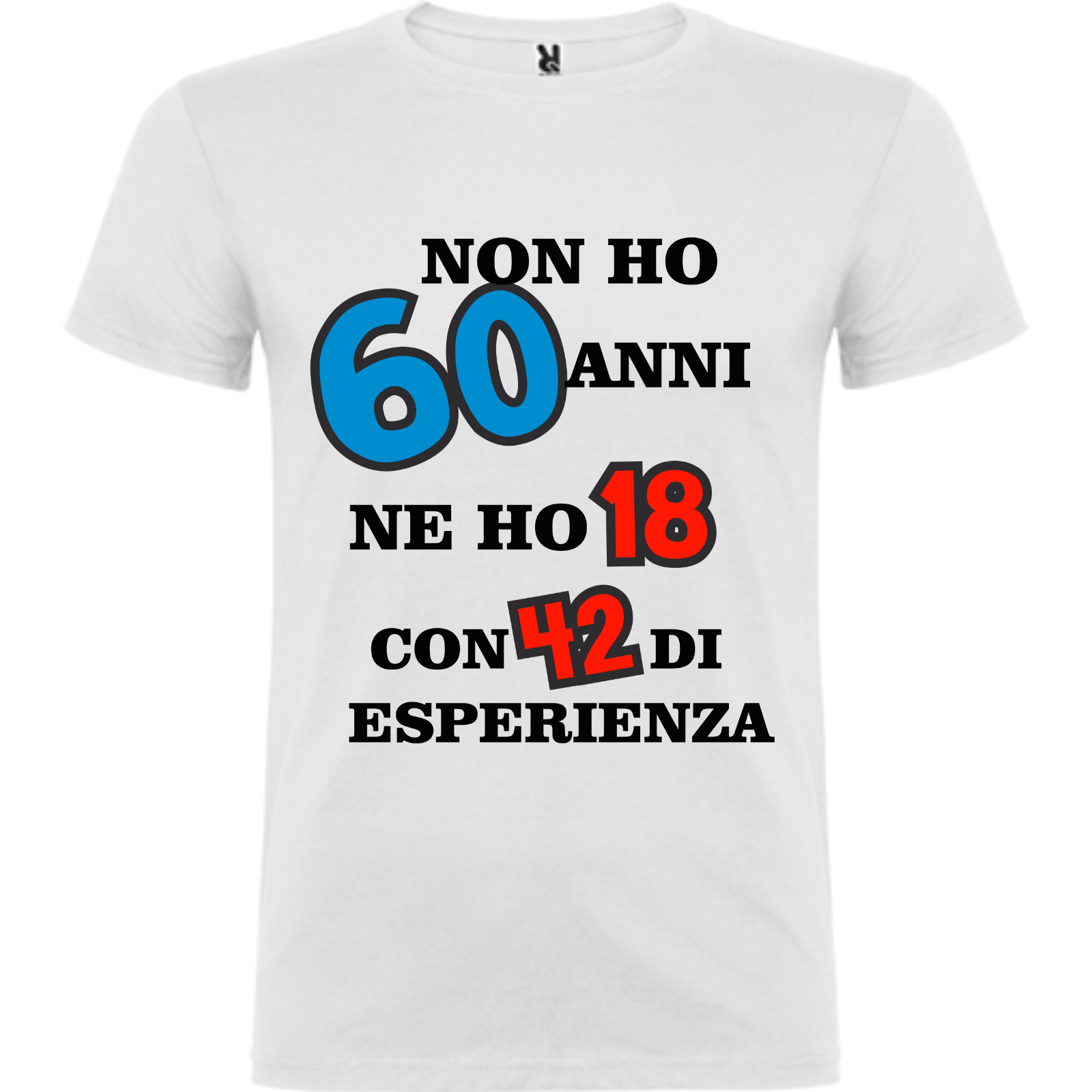 magliette spiritose per 60 anni
