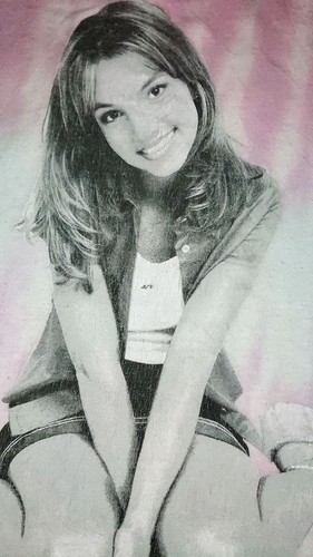 Britney Spears Baby One More Time Women's Pink Tie-Dye Short Sleeve T-Shirt MED - Picture 3 of 8