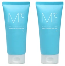 M˚C Sebum Strike Anti-Acne Foam 150g x 2pcs K-Beauty