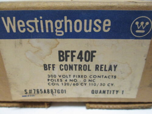 WESTINGHOUSE BFF40F BFF CONTROL RELAY COIL PART 40F CUTLER HAMMER 4P NEW IN BOX - Picture 3 of 6
