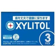 LOTTE XYLITOL Gum Fresh Mint 14 Tablets 3 Packs From Japan Bundle OK