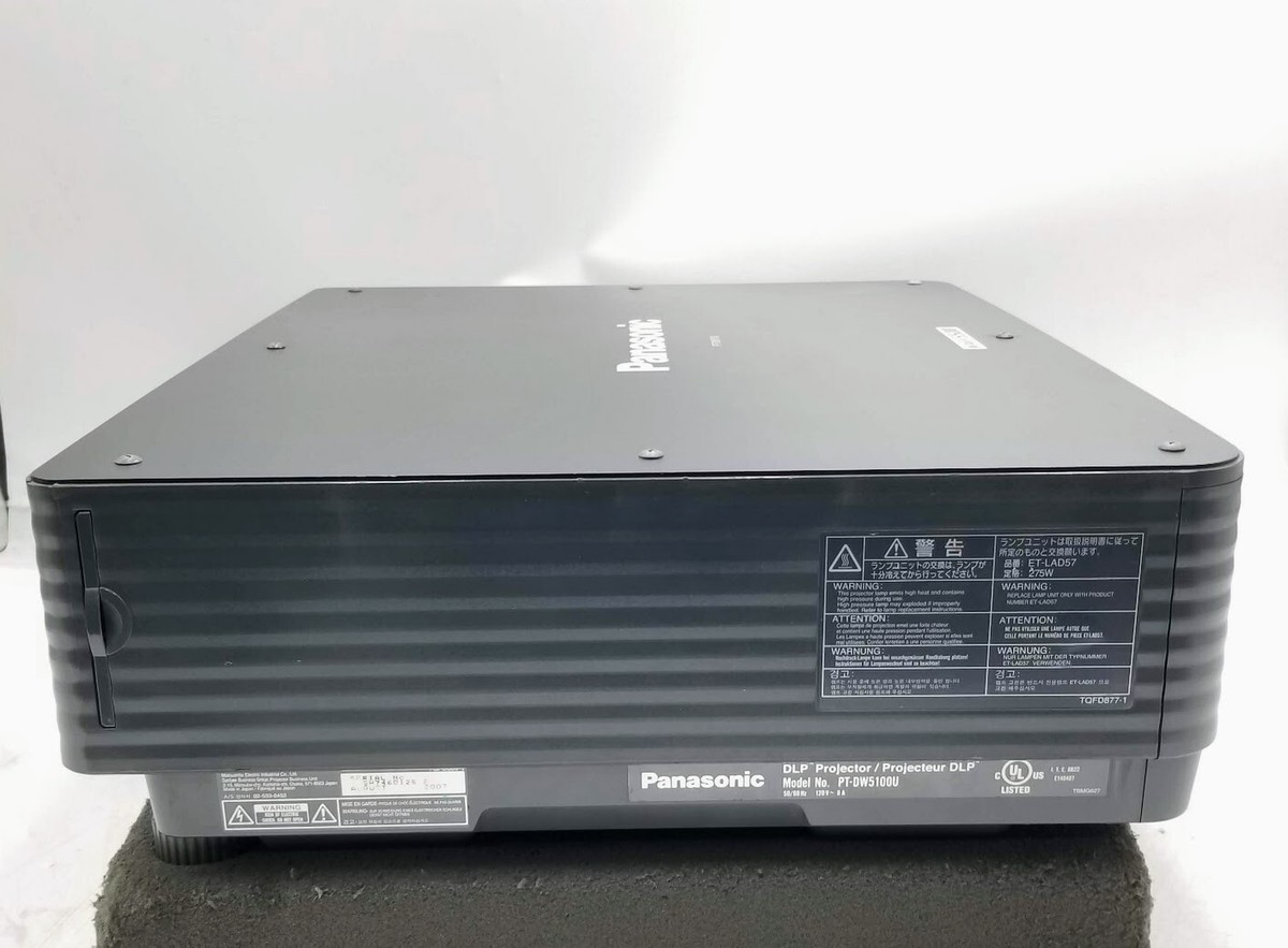 Panasonic PT-DW5100, DW5100U HD Projector 5500 LUMENS *Lamp hours Panasonic PT-DW5100, DW5100U HD Projector 5500 LUMENS *Lamp hours
