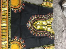 Large, Rock Dashiki, Dashiki, Men's, Black  Gold