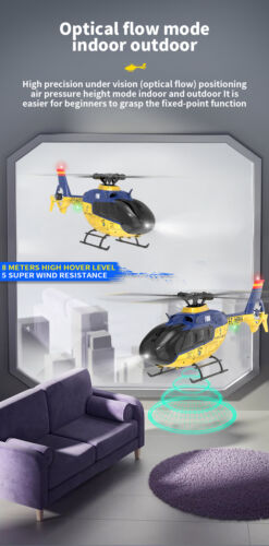 YXZNRC F06 RC Hubschrauber 2.4G 6CH 6 Achsen Gyro Brushless 3D Flybarless 3 Akku - Bild 12 von 18