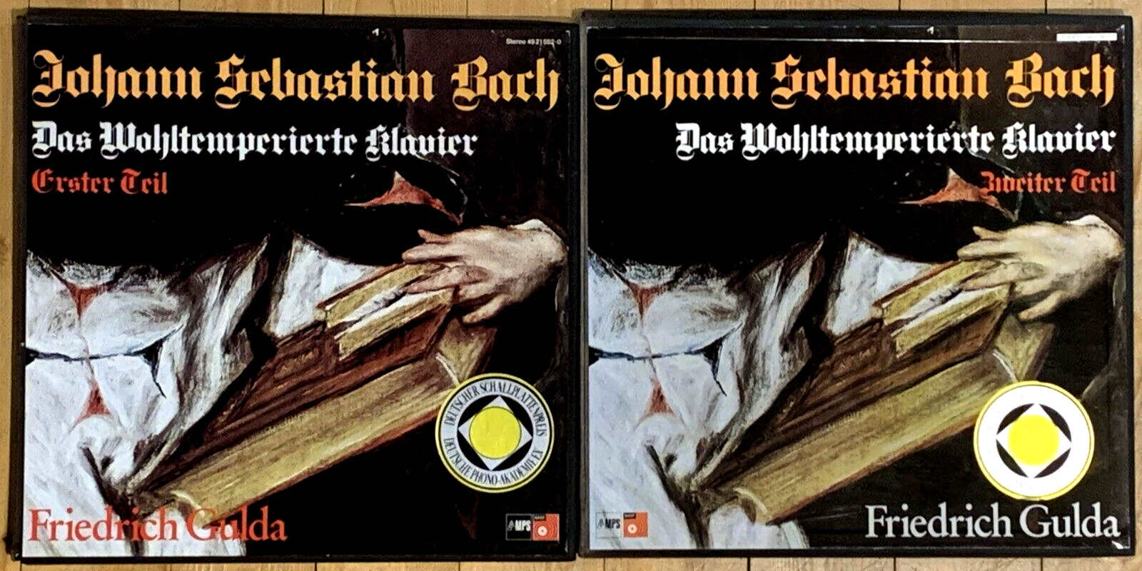 Bach The Well-Tempered Clavier Book 1 & 2 FRIEDRICH GULDA Orig MPS 7 LPs 2 Boxes