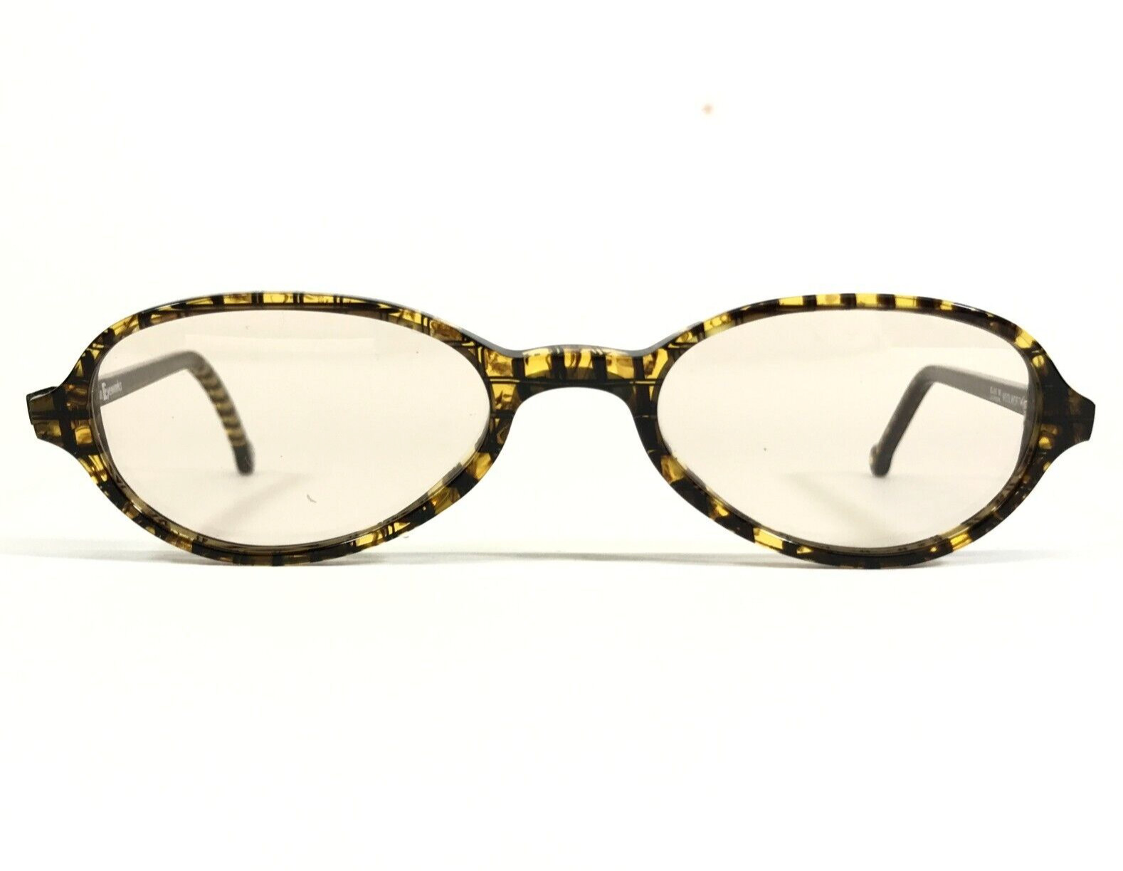 Винтажные солнцезащитные очки la Eyeworks WOOLWORTH 349 в прозрачную черно-желтую клетку в клетку 14890₽