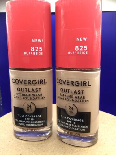 CoverGirl Outlast Extreme Wear 3 in 1 Liquid Foundation Lot of 2: Select Shade - Picture 15 of 30
