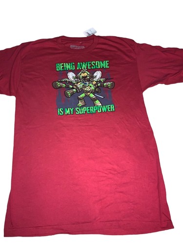 TMNT Ninja Turtle "Being Awesome is my Superpower" Mens Lg T-Shirt - Picture 2 of 6