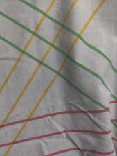 Vintage Marimekko by Dan Rivers Striped Primary Colors Queen Top Sheet Read