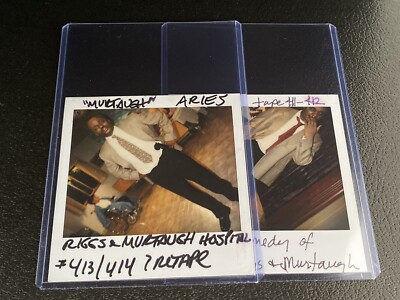 Lot Of 2 MADtv Polaroid Photos Aries Spears Wardrobe Original Photo Mad TV Funny