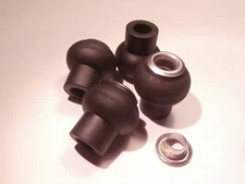 4 MUSHROOMS GROMMETS+ WASHERS  THORENS TD 124  TD135 TD 224 TD125  MADE IN ITALY