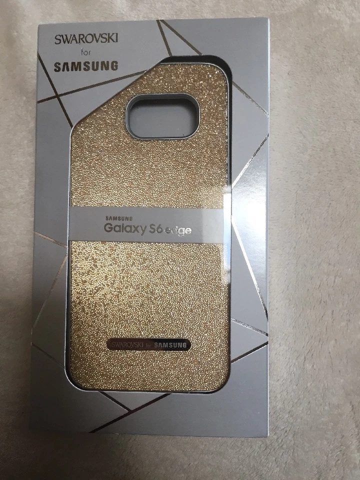 Funda para teléfono Swarovski Crystal Collection Samsung Galaxy S6 Edge dorada Foto 2 de 4