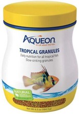 Aquarium, Aqueon Tropical Granules Fish Food 6.5 oz 