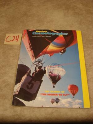 C24M VINTAGE AMERICAN CINEMATOGRAPHER JANUARY 1981 THE HIGHER WE FLY
