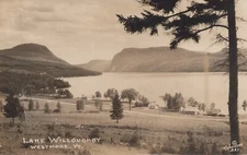 Postcard RPPC Vermont lake willoboughy VT