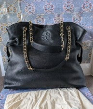  Tory Burch Thea Slouchy Chain Tote Bag Black