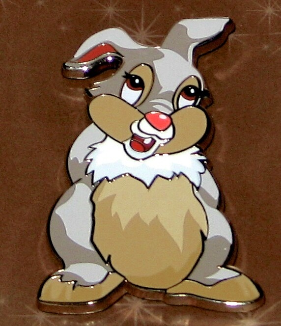 NEW Limited Disney Pin+Card Bambi Thumper If You Can't Say