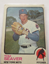 Vintage 1973 TOPPS Tom Seaver #350 Good Shape Mets HOF