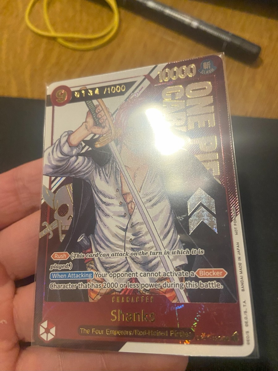 Serialised Shanks English Version 0134 Op01-120 Tournament Promo