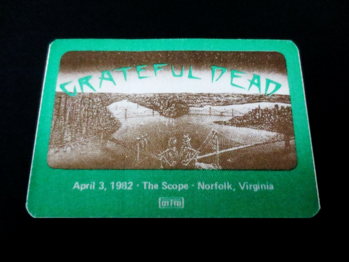 Grateful Dead Backstage Pass The Scope Norfolk Virginia 4.3.82 4.3.1982 Dead Set - Bild 3 von 12