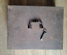 Ancien Grand COFFRE FORT En Fer napoléon 3