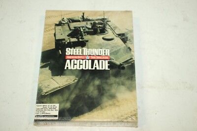 Steel Thunder American Battel Tank Simulation Accolade 3.5'' Computer Game
