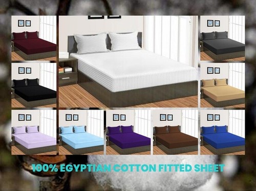 100% Cotton 1000 TC Stripes Colors 1 PC 
