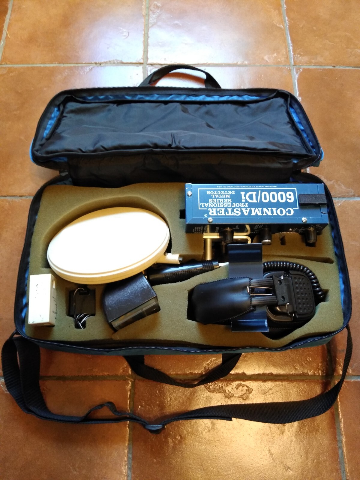 White's Coinmaster 6000 di/professional metal detector, complete kit!