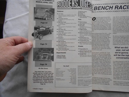RODDER'S DIGEST MAGAZINE-#41 MARCH,1991 - Picture 2 of 2