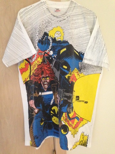 Marvel 1996 Mega Print Vintage Shirt 