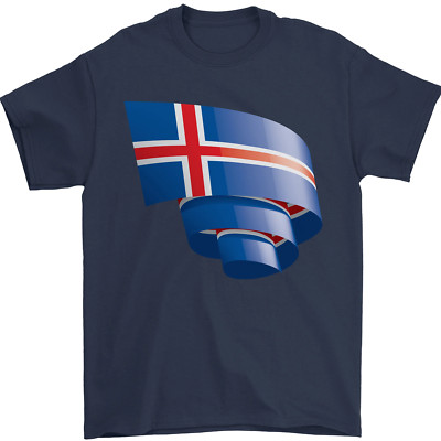 Krause Iceland Flagge Icelander Tag Fußball Herren 100% Baumwolle