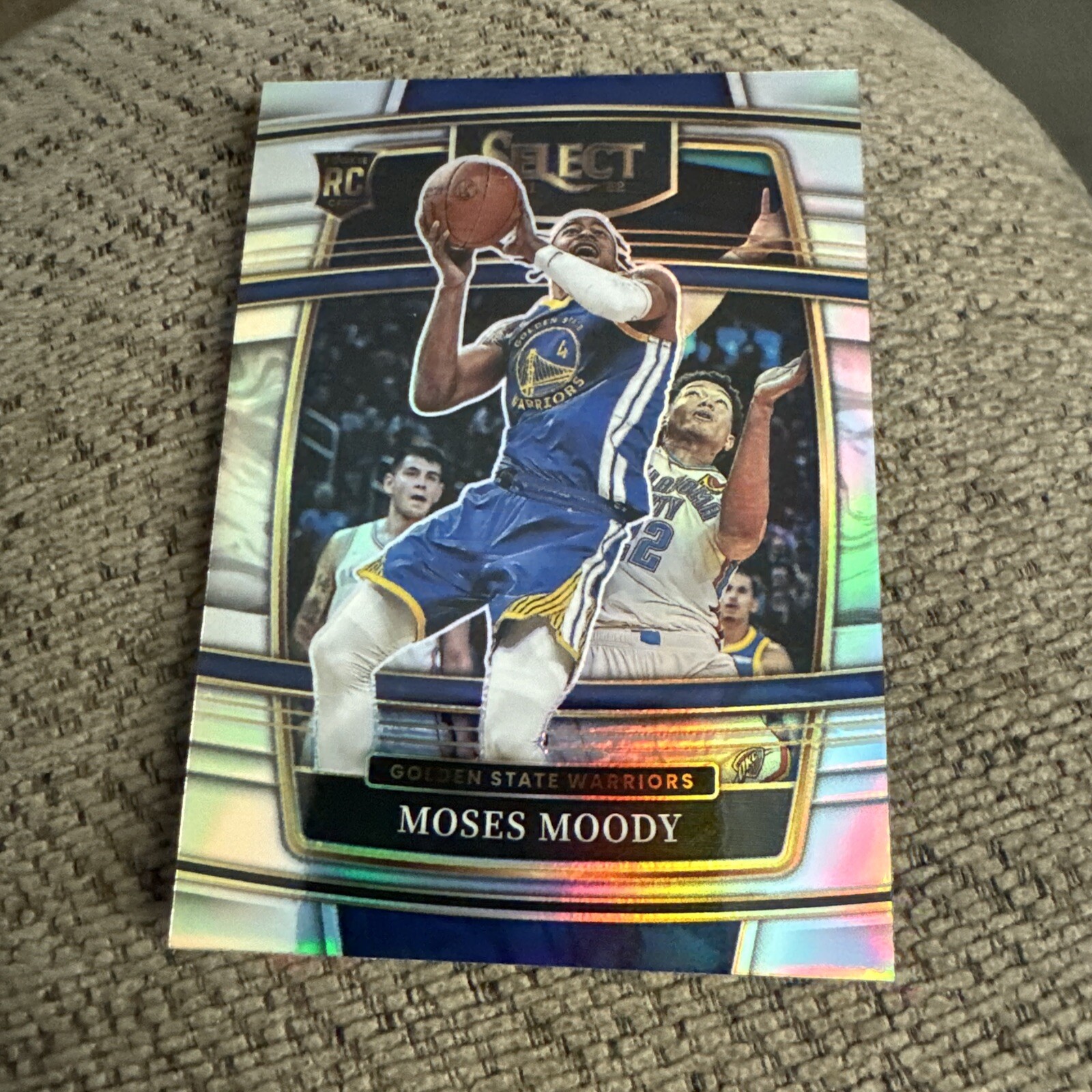 2021-22 Select Silver Moses Moody Concourse 62 Warriors Basketball Card 2R