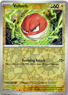 Voltorb - 100/165 (Reverse Foil)