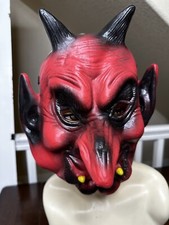 Vintage plastic devil mask