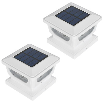 2pcs Solar Pfostenkappe 7x7 8x8 9x9 10x10,Zaunpfosten Leuchte Post Cap Light DHL
