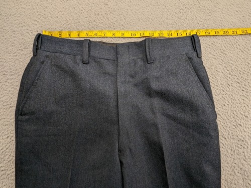 Vintage Abercrombie & Fitch Pants Mens 32W 31L Blue Wool 32x31 1980s - Picture 6 of 10