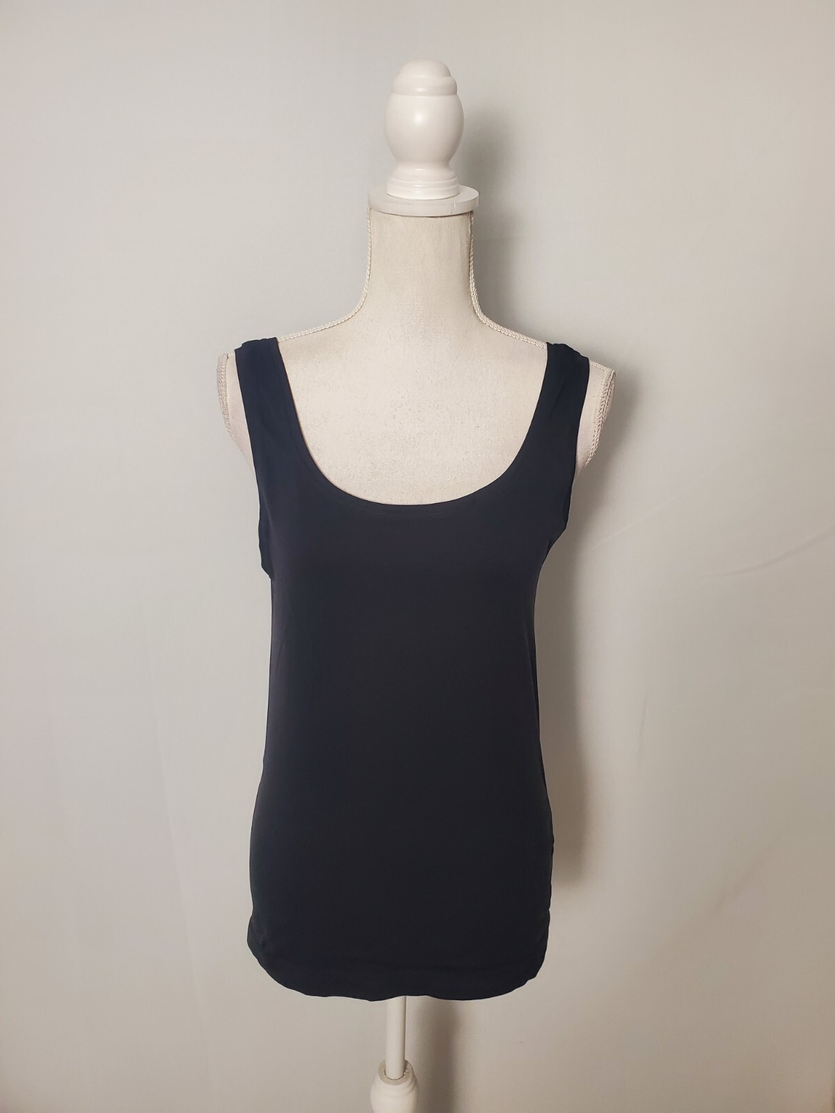 Chico's Solid Black Stretchy Basic Layering Tank … - image 1