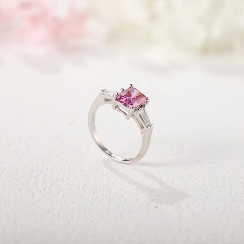 RARE Designer 3.40 Ct Certified Pink Diamond Solitaire Ring, Great luster! - Picture 4 of 10