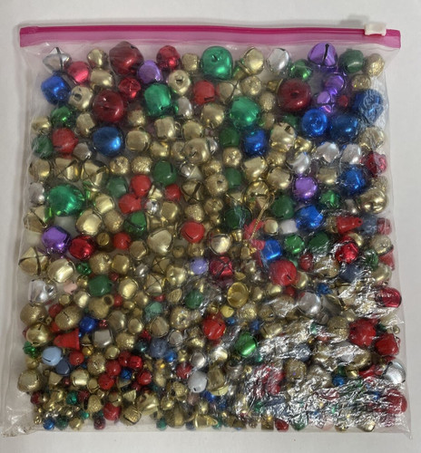 Huge Lot Vtg Metal Jingle Bells Sleigh Bells Christmas Crafts Few Cow Bells NEW