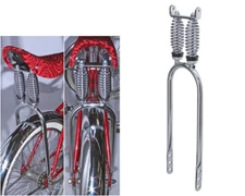 F&R Original Lowrider CHROME Bicycle Cruiser Dual Suspension Sissy Bar 20" Long