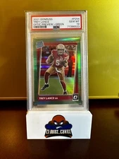 2021 Trey Lance Donruss Optic Preview Green PSA 10