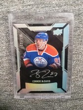 2015-16 Connor McDavid UD Black Lustrous Rookie Autograph RC Auto /199 MVP