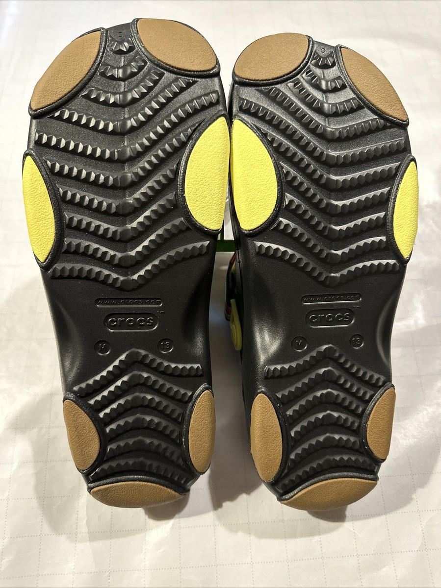 Crocs Classic All Terrain Ikat Black Yellow Clog Men’s Shoe Size 13 Crocs Classic Allterrain Ikat Sandal Slides Black/Yellow  main image 4