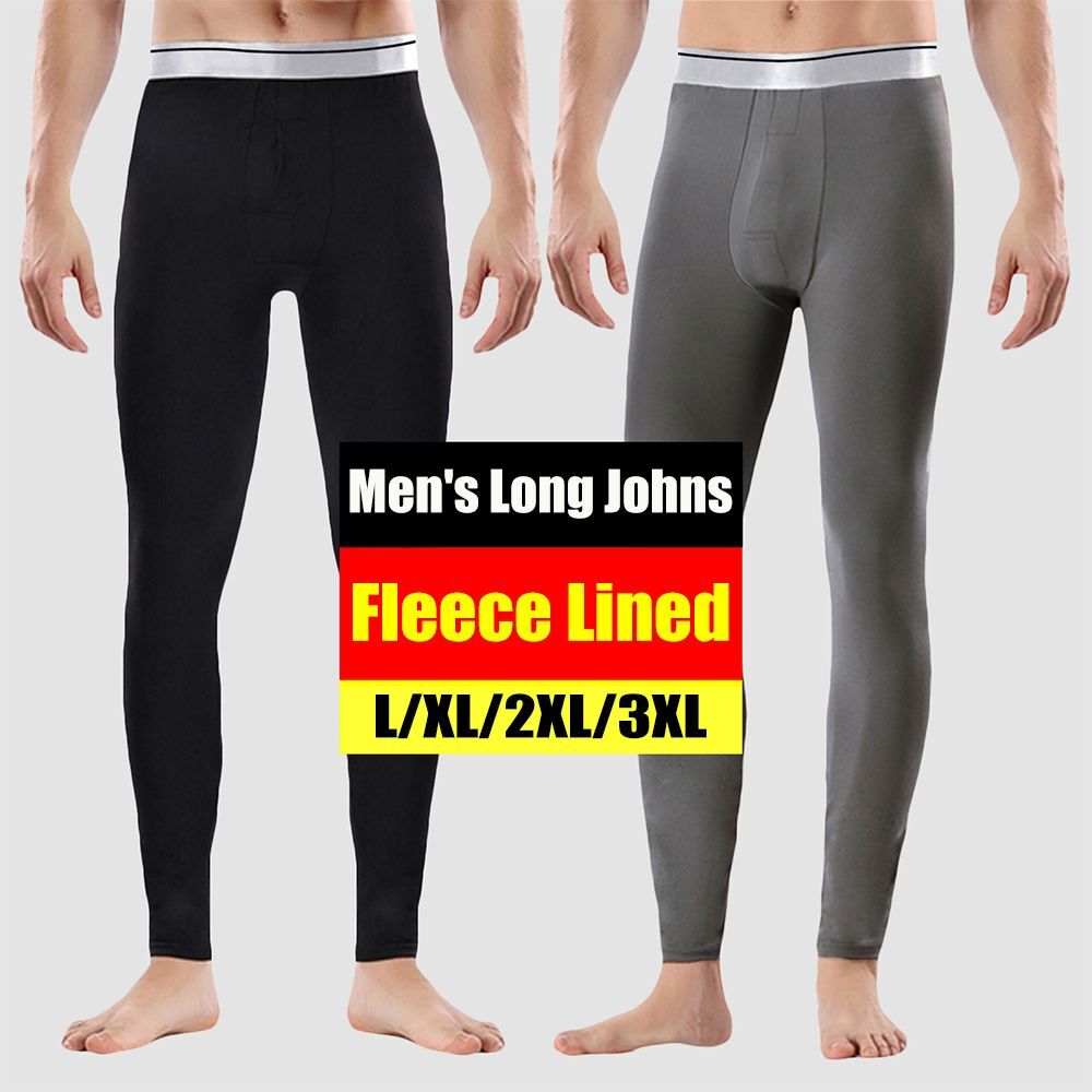 Lined Leggings Men's Long Johns Home Pajamas Thermal Underwear