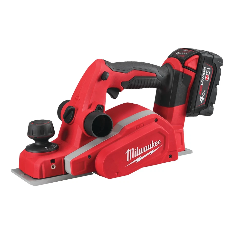 Milwaukee M18BP-502B 18V Li-ion 82mm Cordless Planer 2 x 5Ah Batteries Charger - Image 3 of 4
